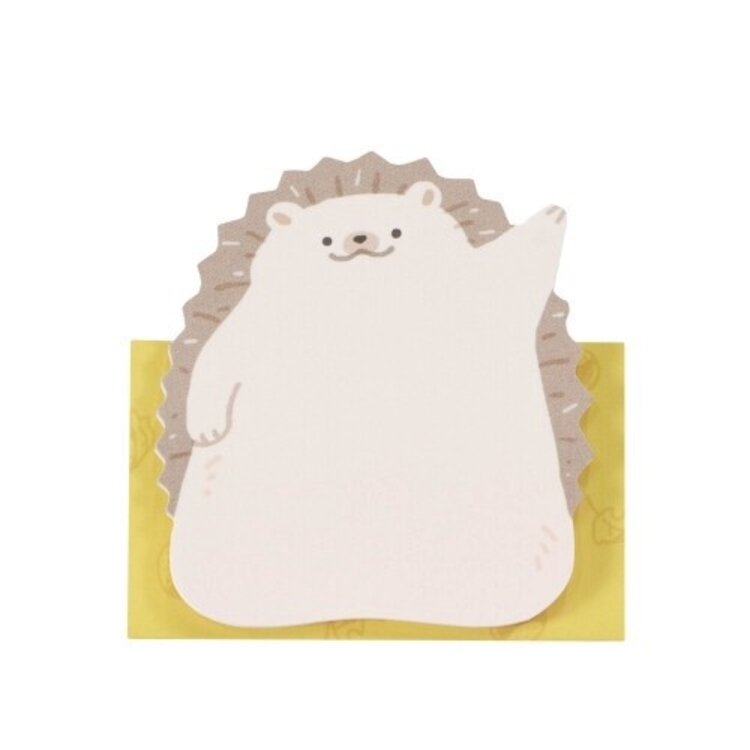 Kutsuwa Waving Animal Sticky Note