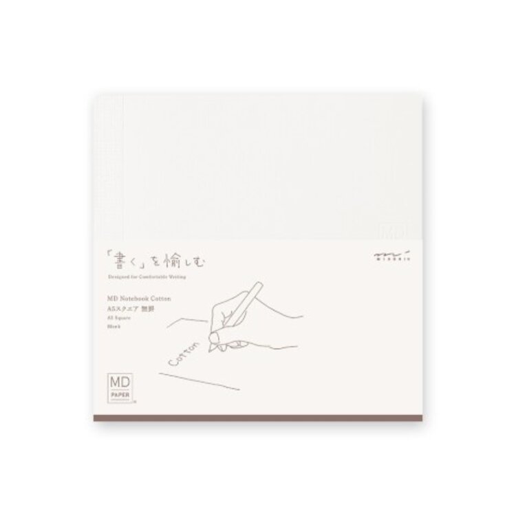 Midori MD Notebook Cotton A5 Square Blank