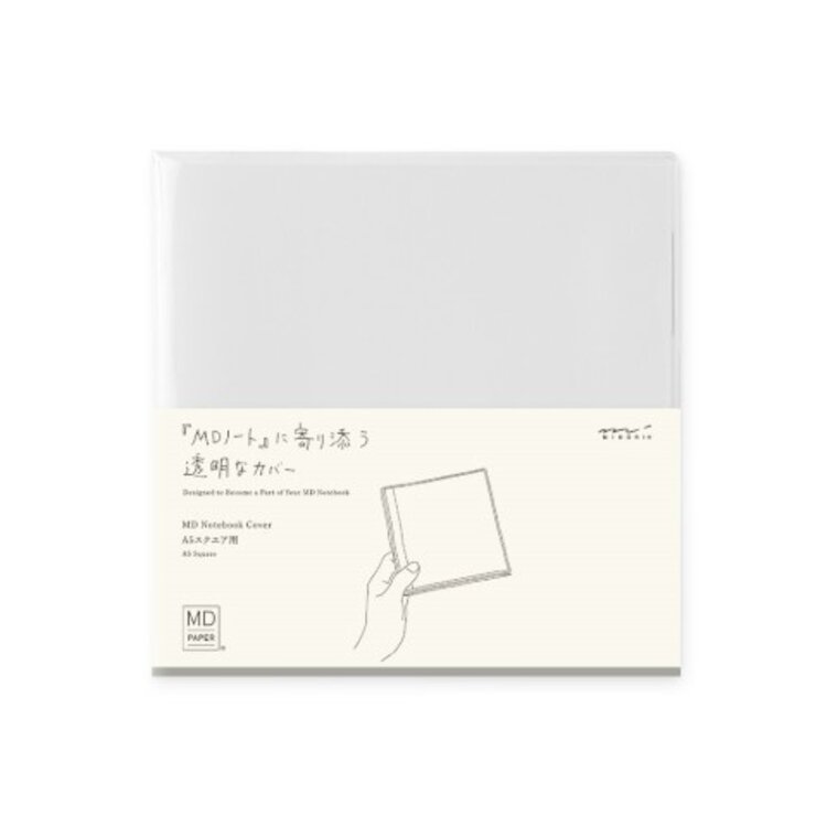 Midori MD notebook A5 Square clear cover