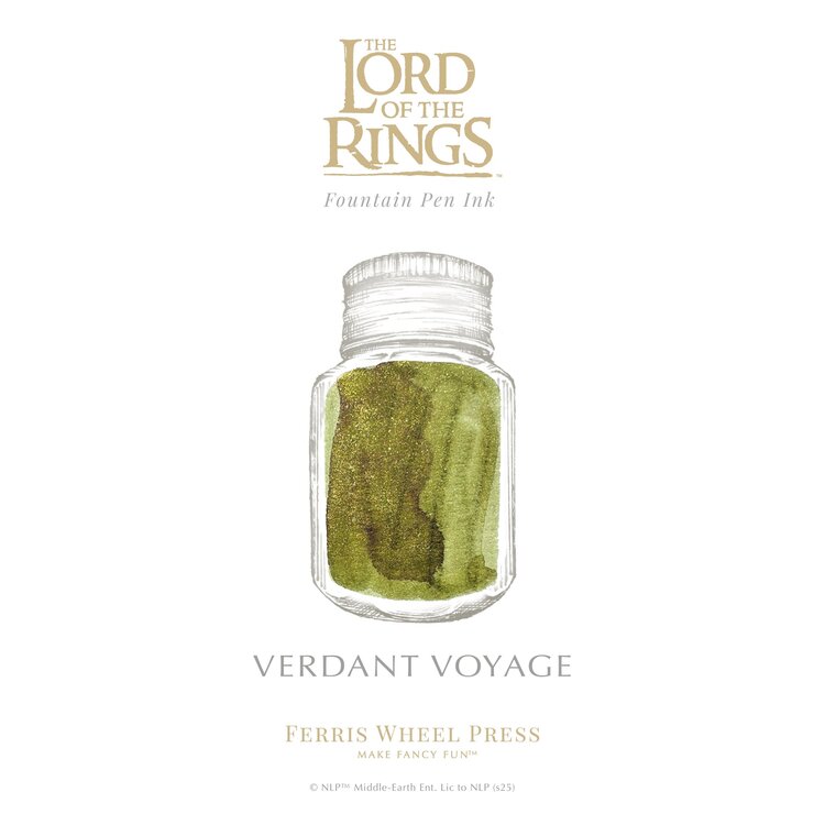 Ferris Wheel Press Lord of the Rings  Fountain Pen Ink - Verdant Voyage 28ml