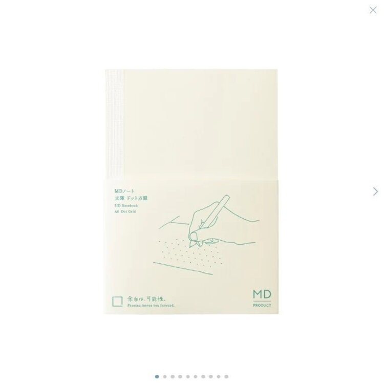 Midori MD Notebook A6 Dot Grid English Caption