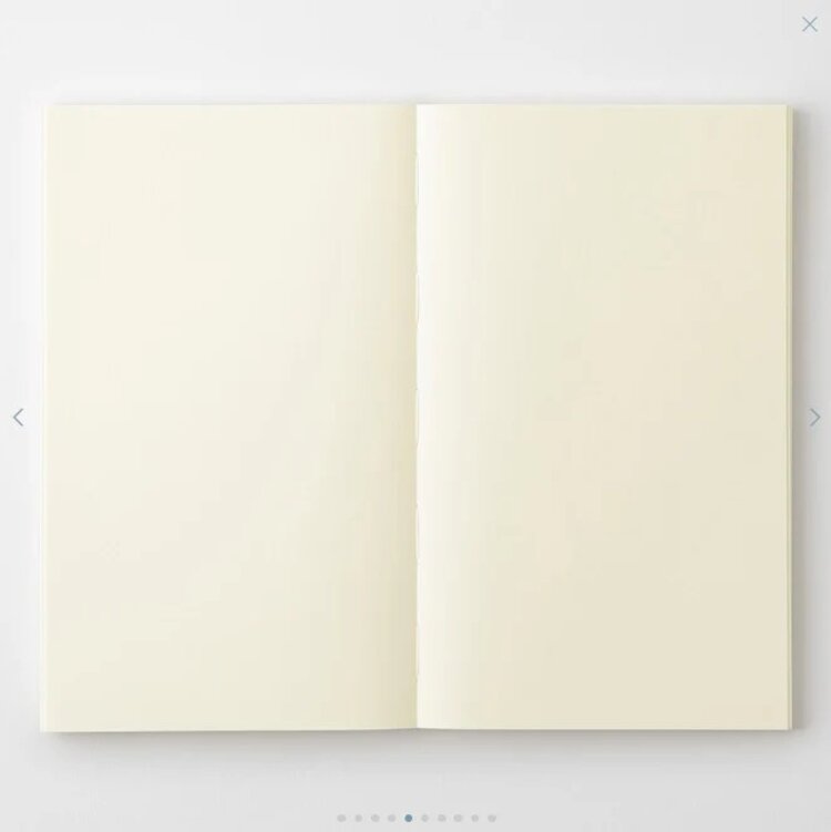 Midori MD Notebook B6 Slim Blank English Caption