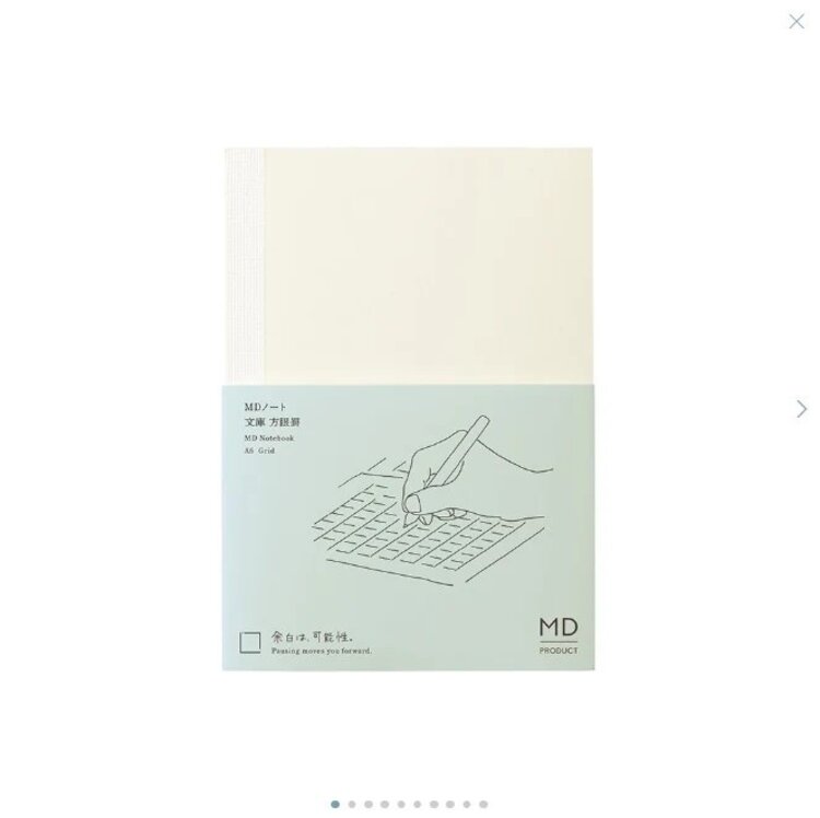 Midori MD Notebook A6 Grid English Caption