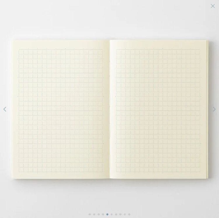 Midori MD Notebook A6 Grid English Caption