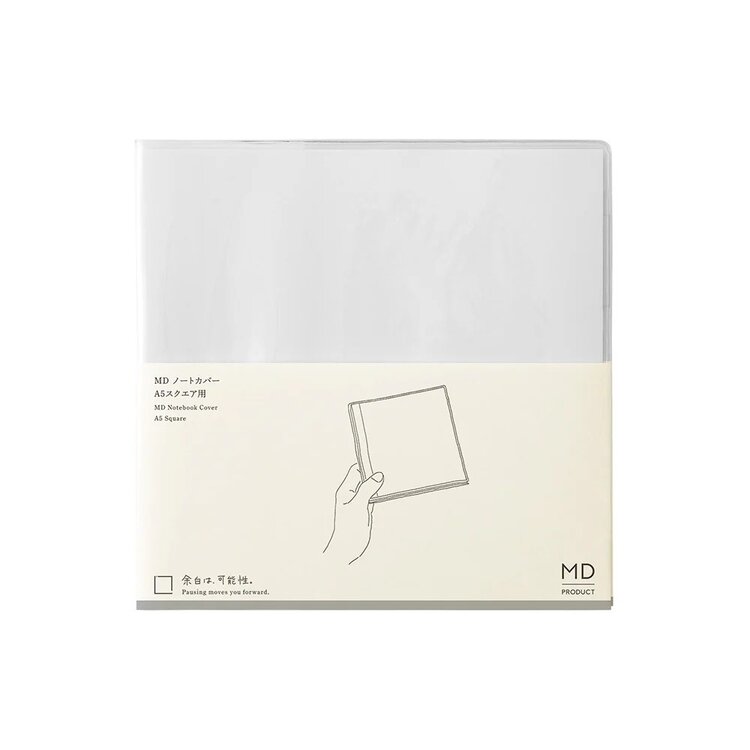 Midori MD Notebook A5 Square Clear Cover