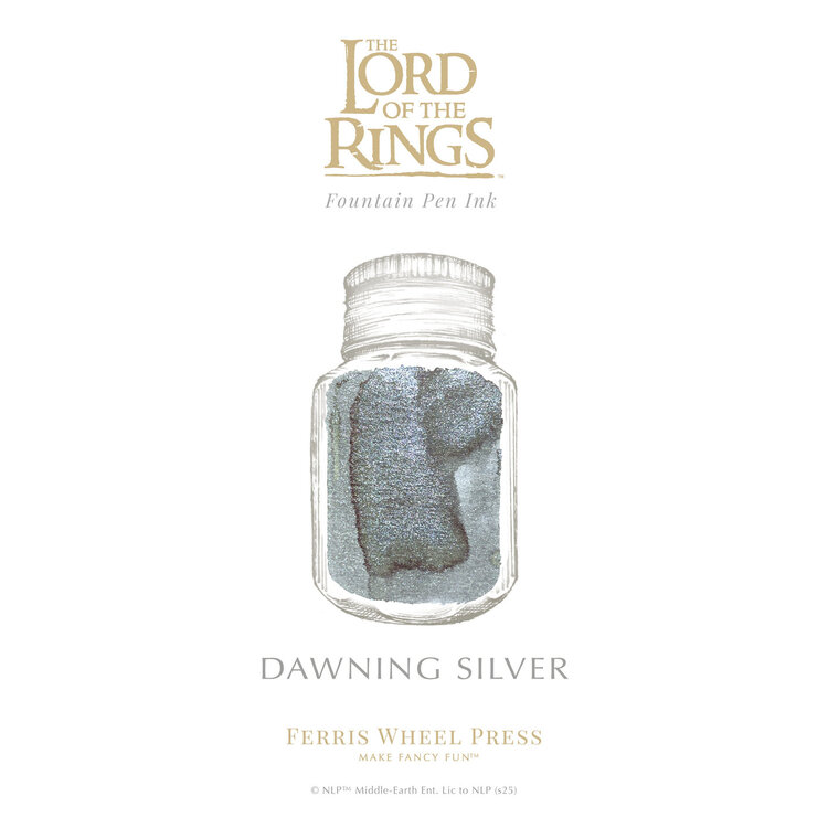 Ferris Wheel Press Lord of the Rings Ferris Wheel Press - Silver Fountain Pen and Ink Set: Gandalf