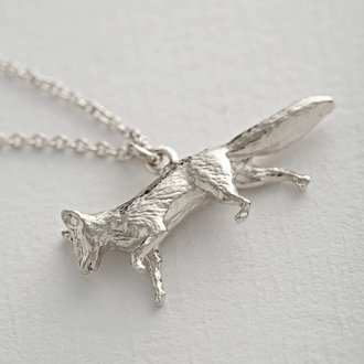 Alex Monroe Prowling Fox Necklace