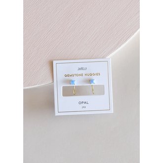 Jax Kelly Opal Huggies Earrings