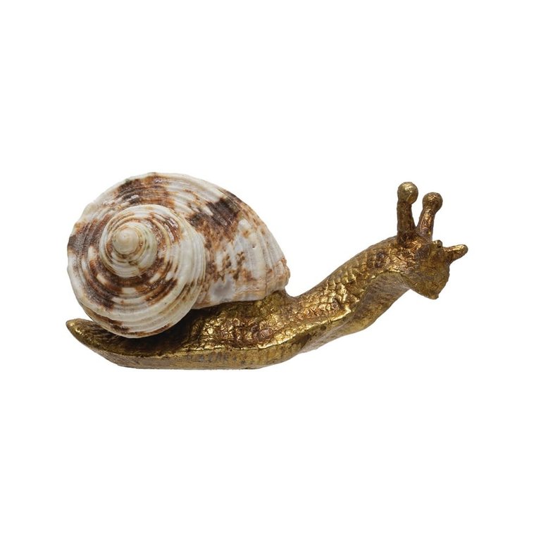 Creative Co-op Snail Figurine