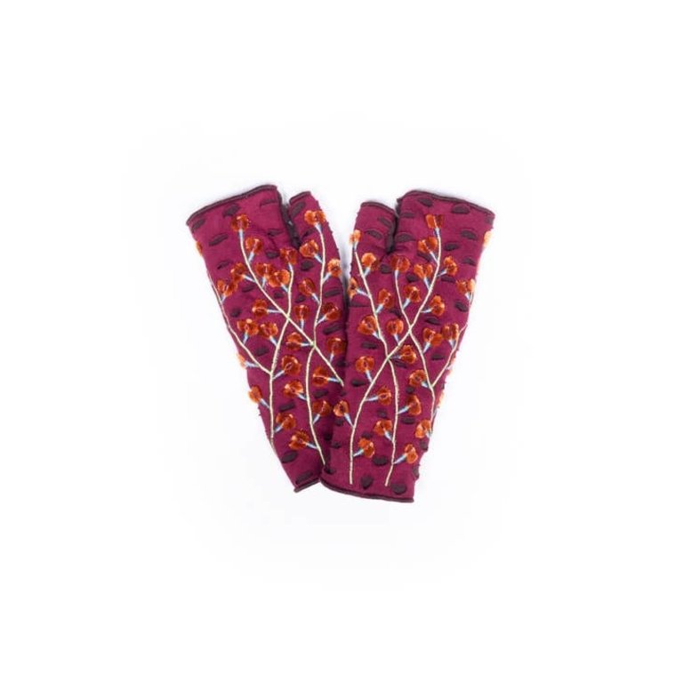 Rising Tide Azalea Fingerless Gloves