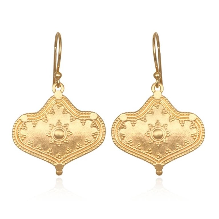 Satya Gold Ornamented Earrings