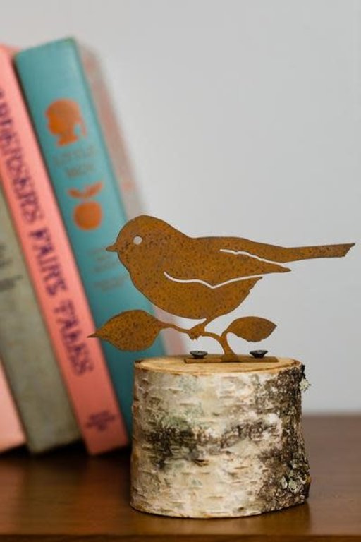 Rusty Birds Little Bird with Leaves