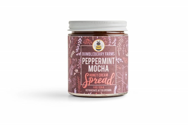 Bumbleberry Farms Peppermint Mocha Honey Cream Spread