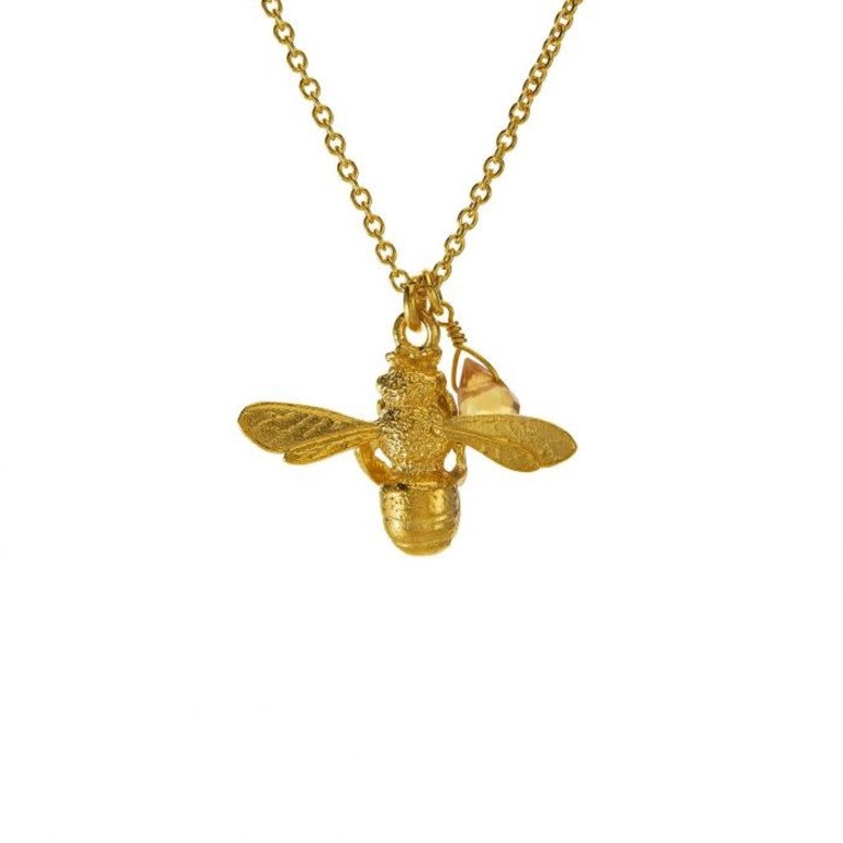 Alex Monroe Honey Bee Citrine Necklace