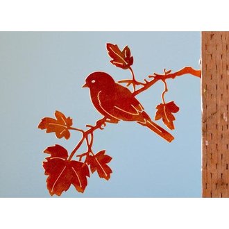 Rusty Birds Bluebird on Maple Branch