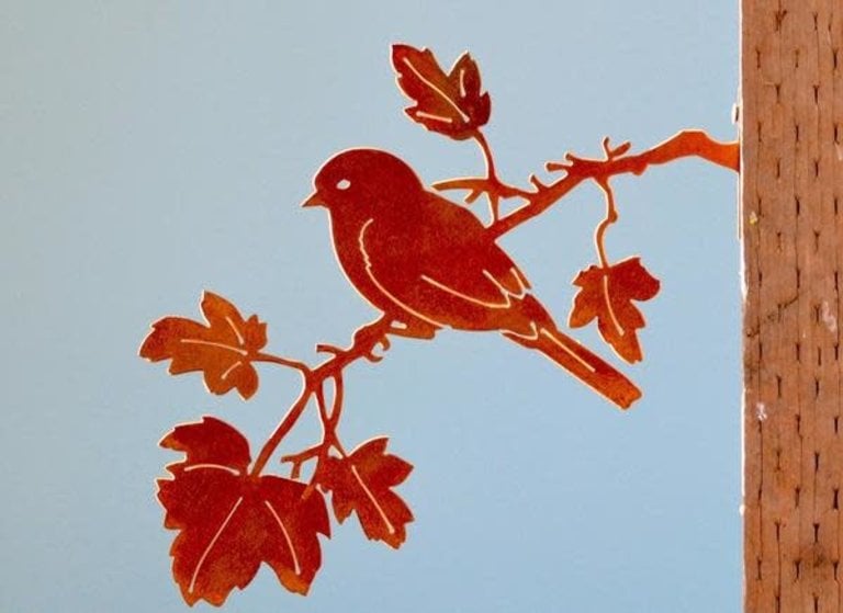 Rusty Birds Bluebird on Maple Branch