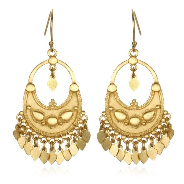 Satya Gold Veils Chandelier Earrings