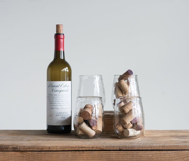 Creative Co-op Stemless Wine Glass