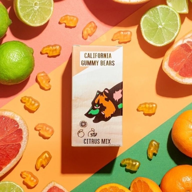 California Gummy Bears Organic Gummy Bears - Citrus Mix