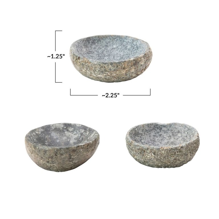 Creative Co-op Mini Stone Bowl