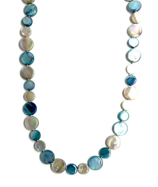Sea Lily Mother of Pearl Long Necklace