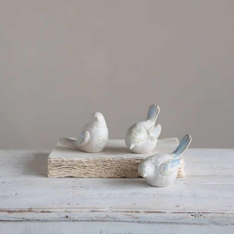 Creative Co-op Stoneware Birds