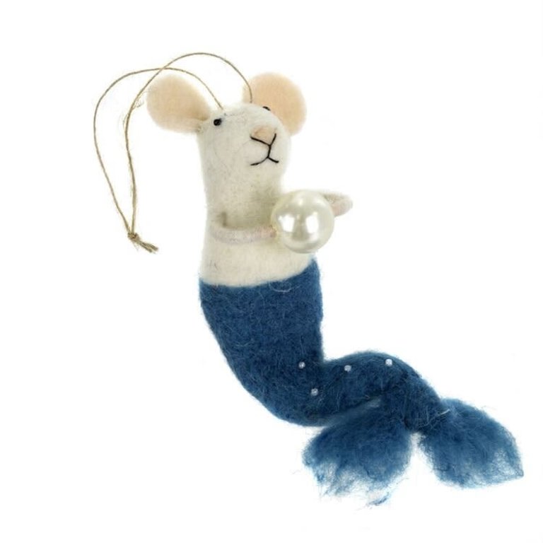 Indaba Indaba 5-5091 Blue Mermaid Mouse Ornament
