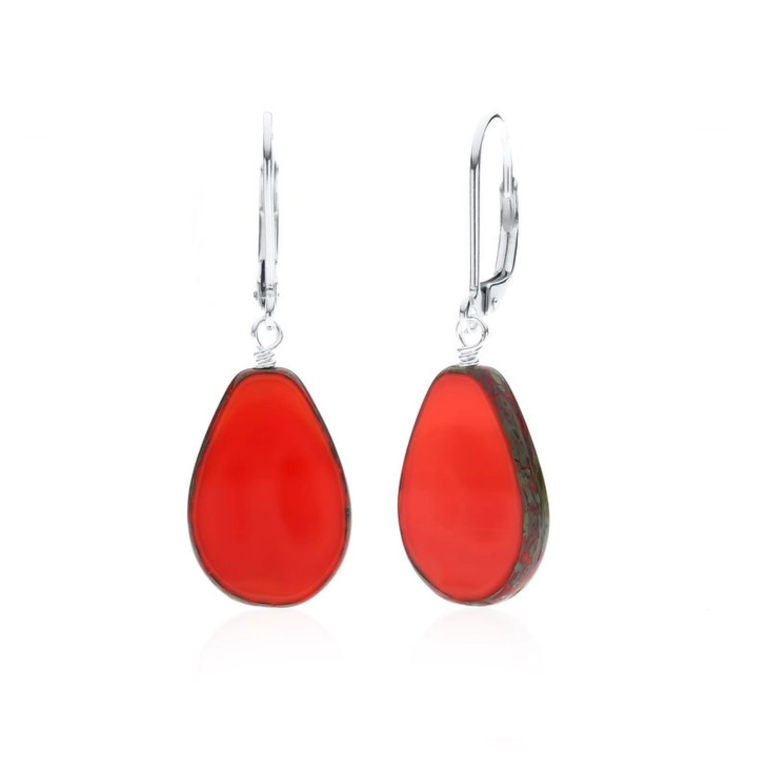 Stefanie Wolf Colorful Glass Teardrop Earring