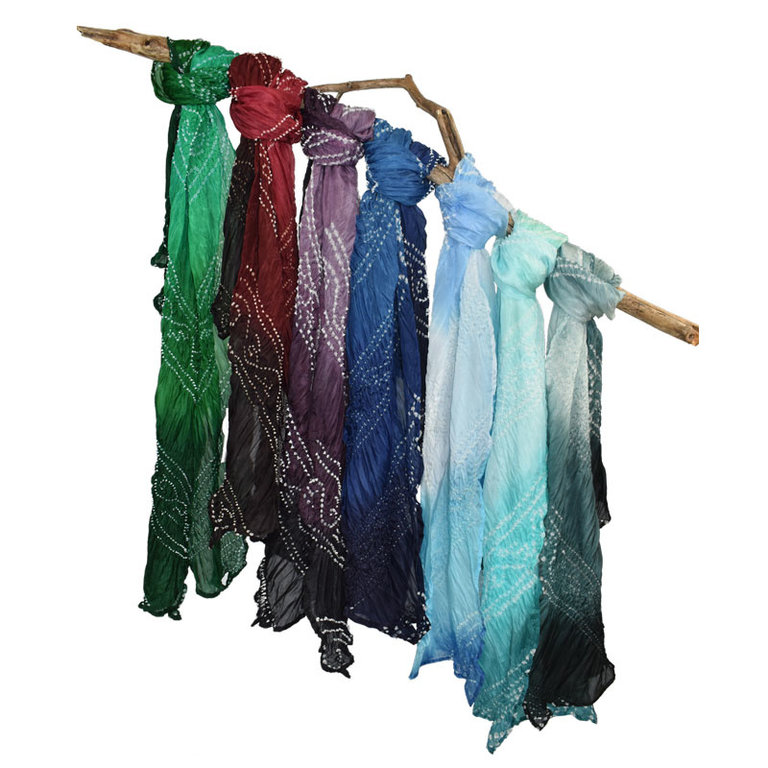 Dupatta Designs Hannahlei 100% Silk Ombre Scarf