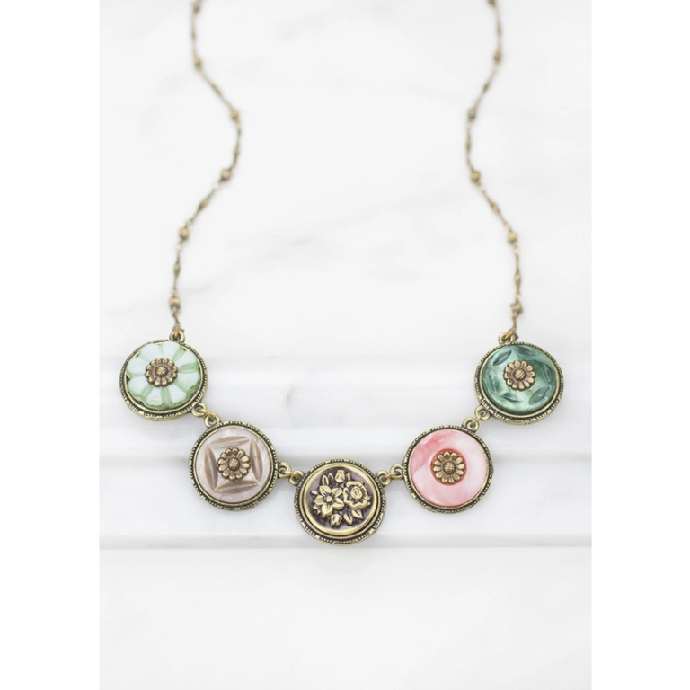 Grandmother's Buttons Amelia Necklace