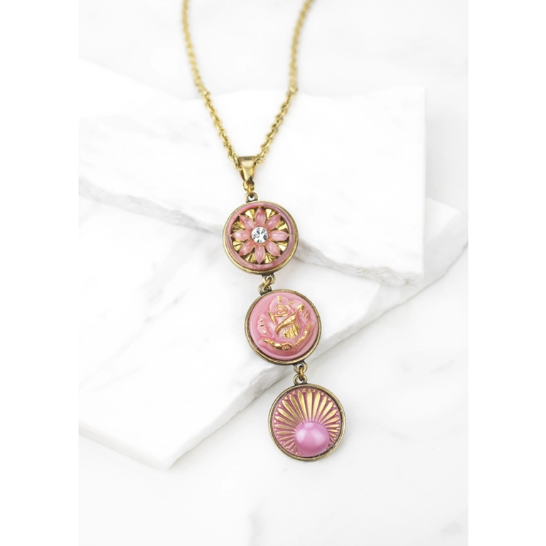 Grandmother's Buttons Aurora Necklace