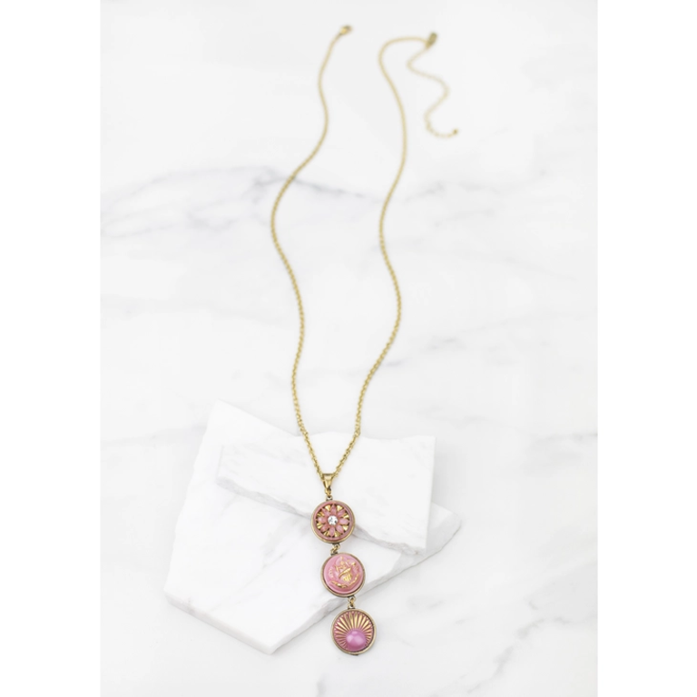 Grandmother's Buttons Aurora Necklace