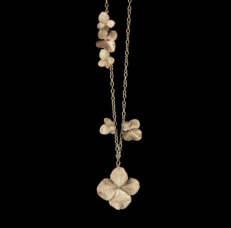 Michael Michaud Michael Michaud 8338BZ Hydrangea 36" Long Necklace