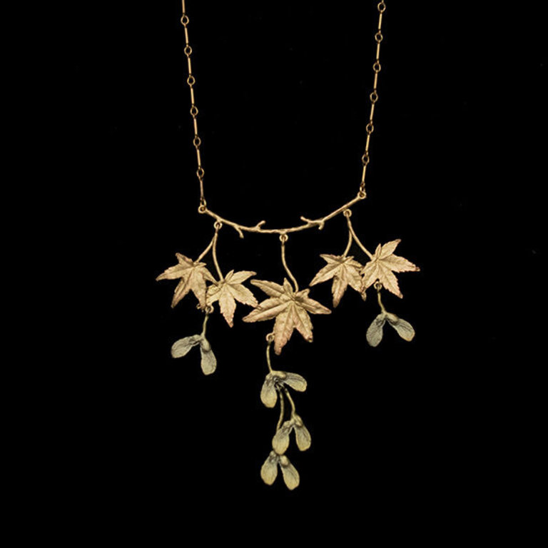 Michael Michaud Michael Michaud 9362BZ Japanese Maple 16" Bar Statement Necklace