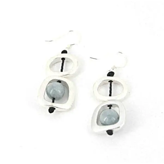 Sea Lily Sea Lily Slv Geo Earring