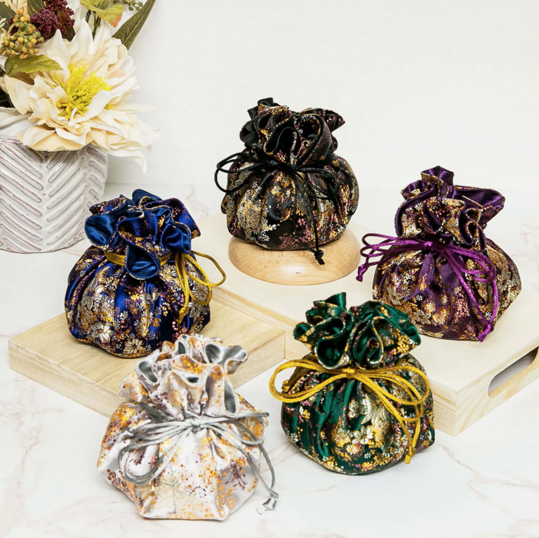 Cathayana Small Floral Brocade Jewlery Pouch Sofia's Boutique, Inc