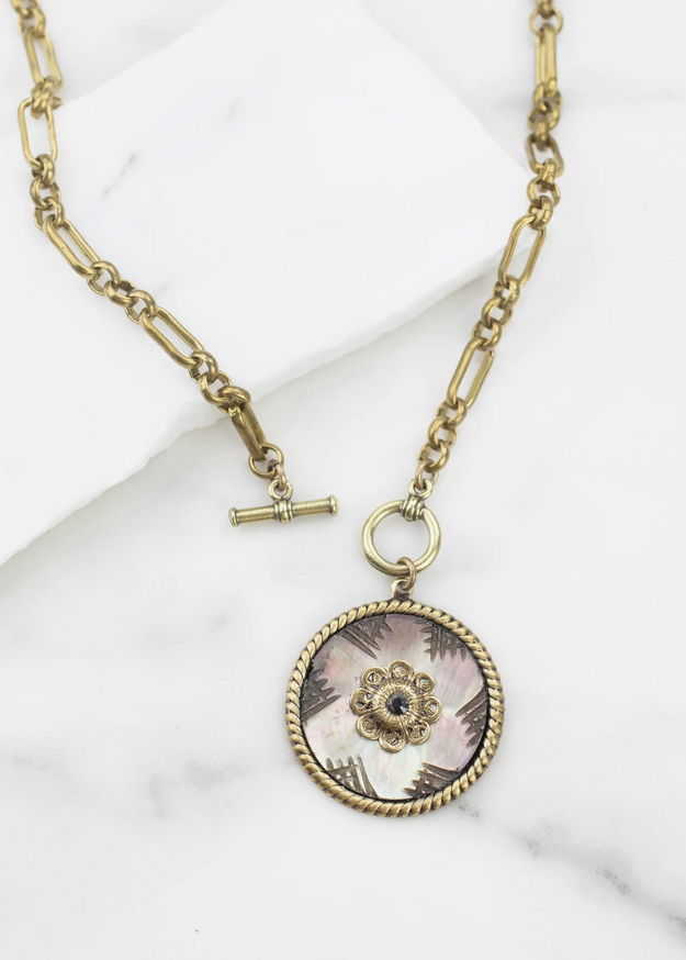 Grandmother's Buttons La Peregrina Necklace Sofia's Boutique, Inc