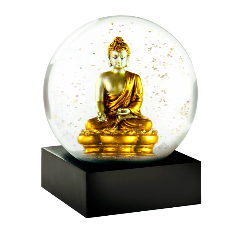 Cool Snow Globes CoolSnowGlobes CS207-BUDG Gold Buddha