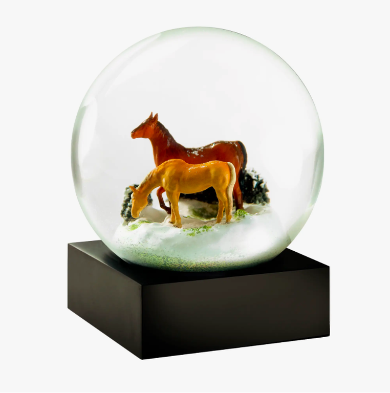 Cool Snow Globes CoolSnowGlobes CS244-HORS Horses Snow Globe