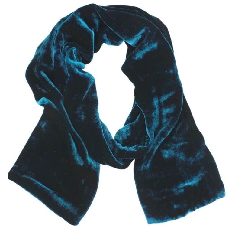 Dana Herbert Accessories Dana Herbert Silk Velvet Oblong Scarf