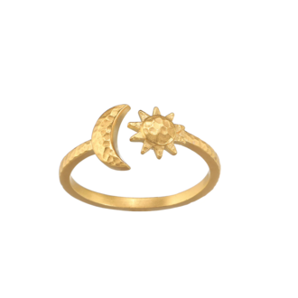 Satya Moon and Stars Adjustable Ring