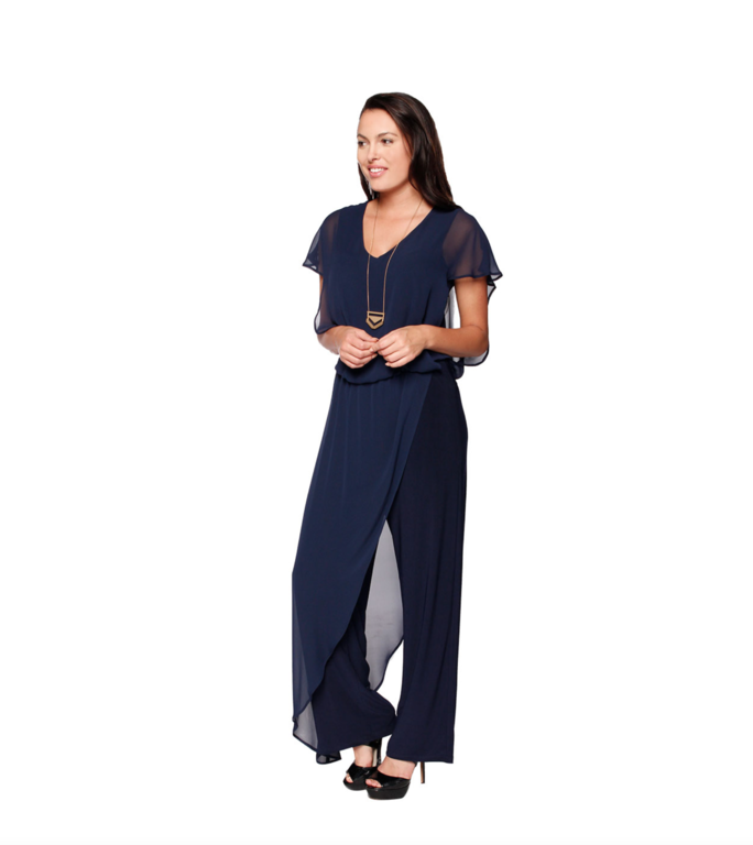 Last Tango Last Tango MS1059 Jumpsuit Chiffon Over