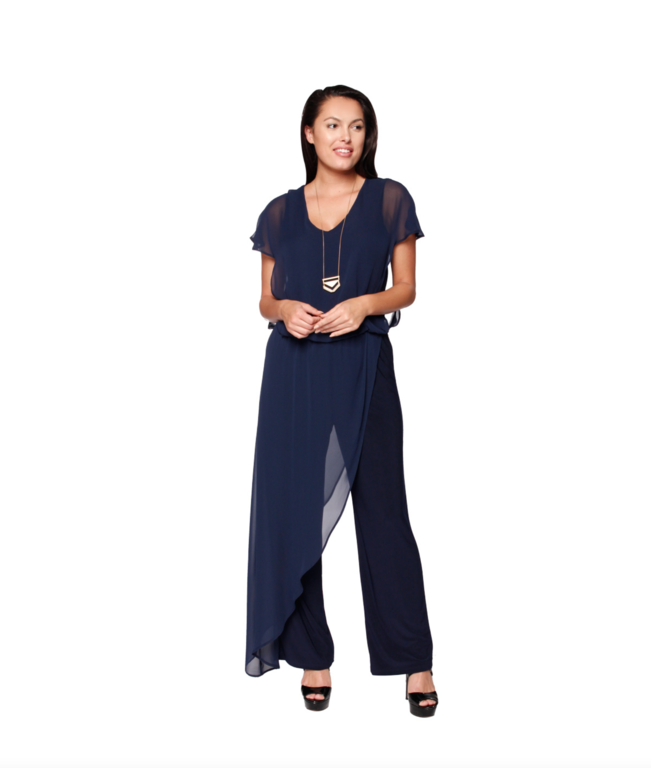 Last Tango Last Tango MS1059 Jumpsuit Chiffon Over