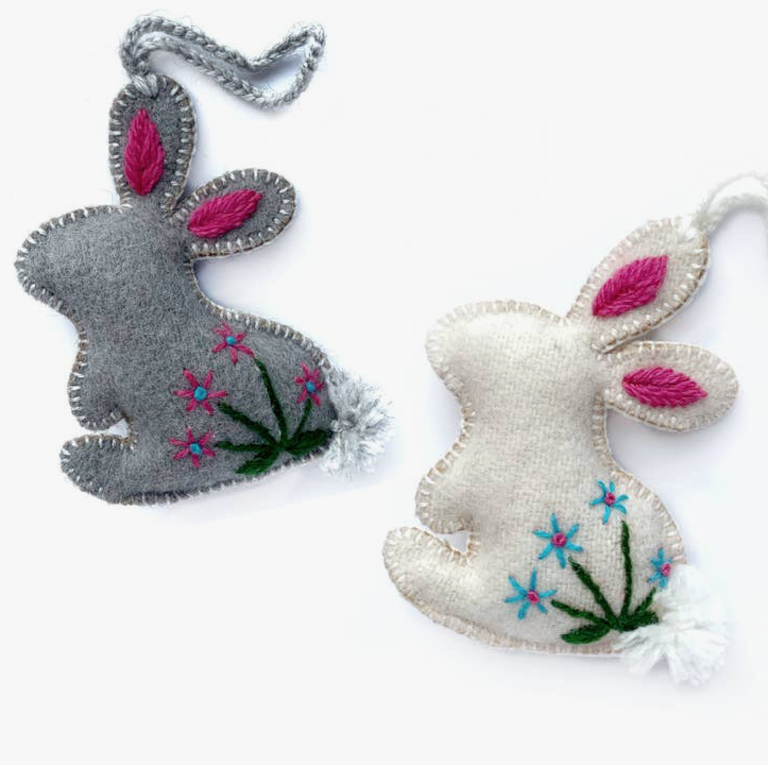 Ornaments for Orphans Ornaments for Orphans Rabbit with Flowers