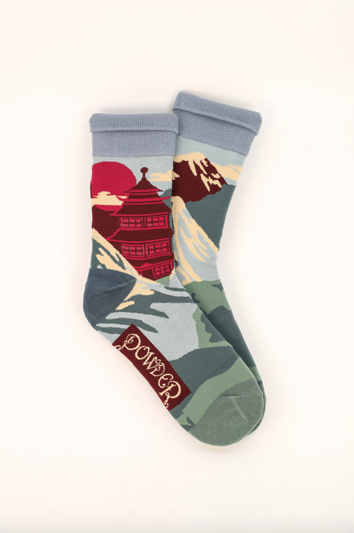Powder Powder MEN'S ANCIENT TEMPLE SOCKS