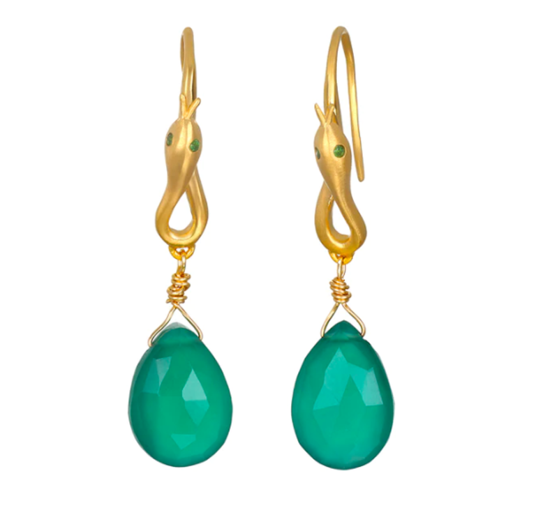 Satya Satya EG094-82 Guiding Forces green Onyx Earring