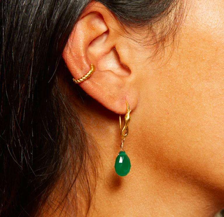 Satya Satya EG094-82 Guiding Forces green Onyx Earring