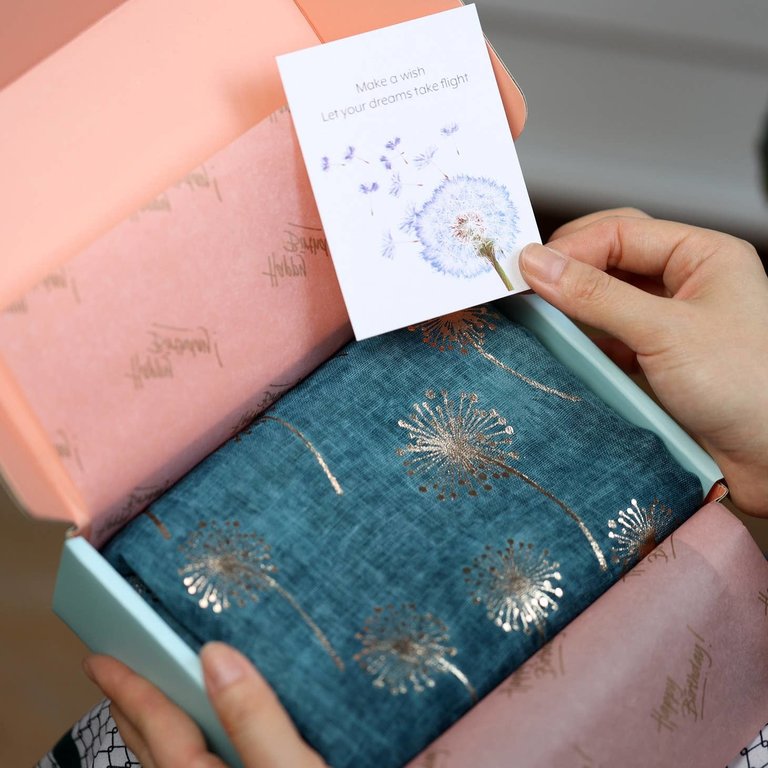 Studio Hop Thinking of You Dandelion Foil Scarf