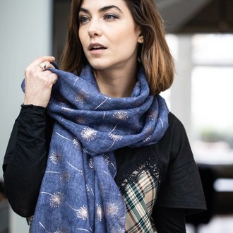 Studio Hop Thinking of You Dandelion Foil Scarf