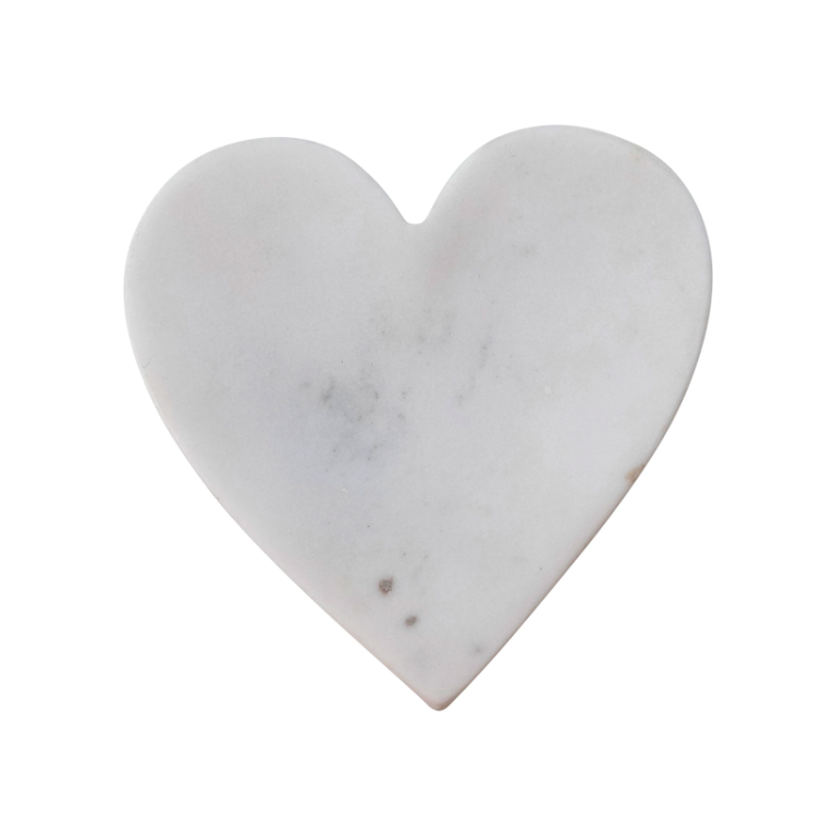 Creative Co-op CCOP DF5717 Marble Heart Dish